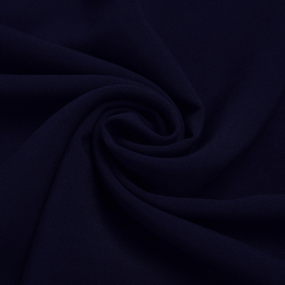Ткань штапель однотон, 130 гр/м2, ш. 145 см, тёмно-синий