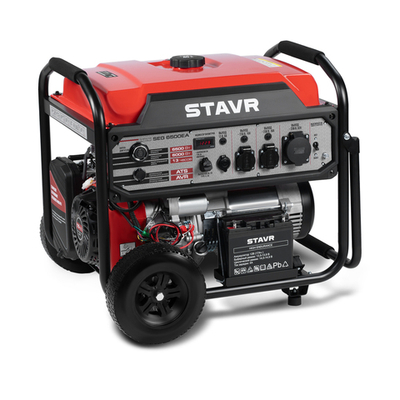 Генератор бензиновый Ставр 6500/6000 Вт, эл.стартер + ручной SEG 6500EA