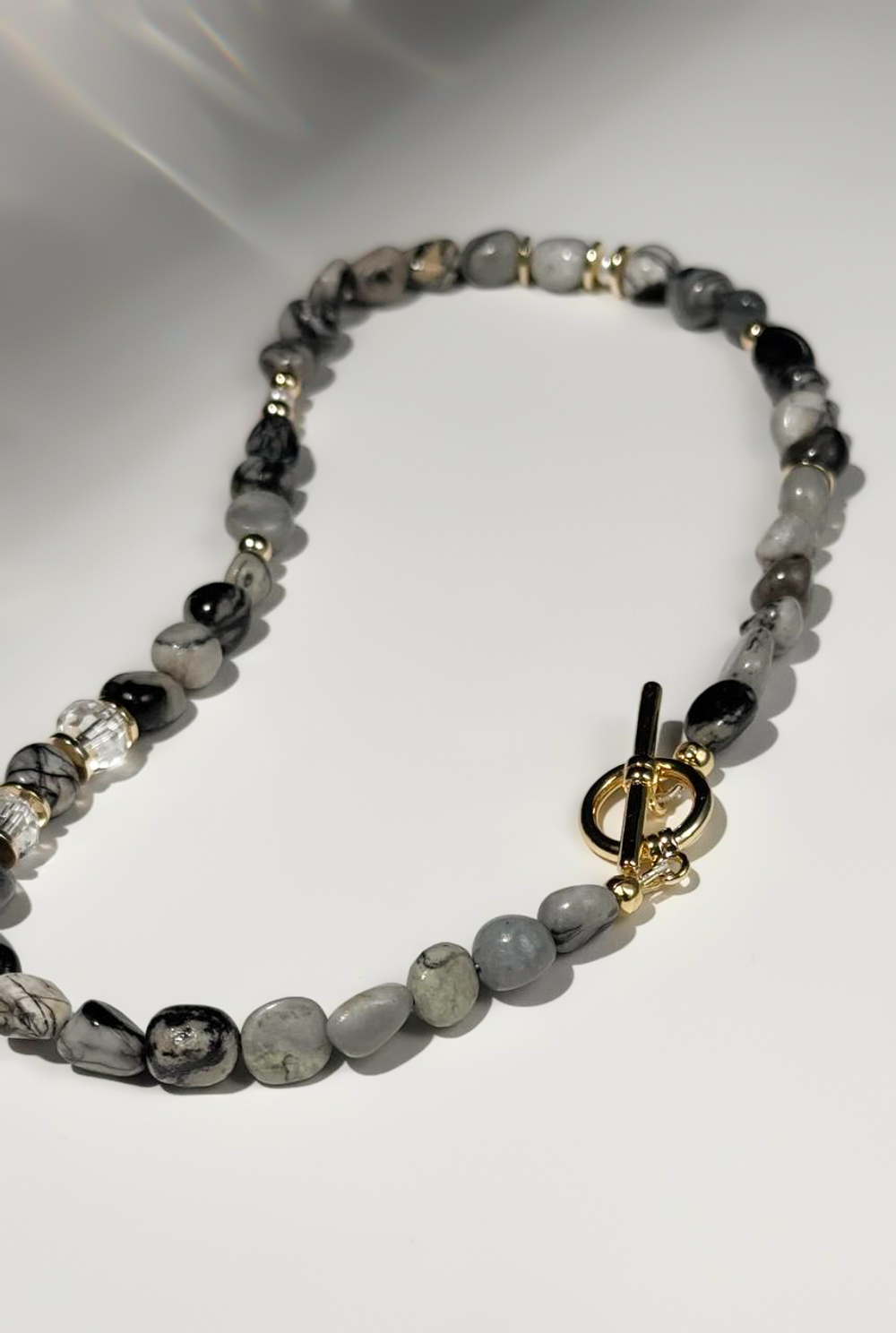 Набор: ожерелье из бусин фриформ