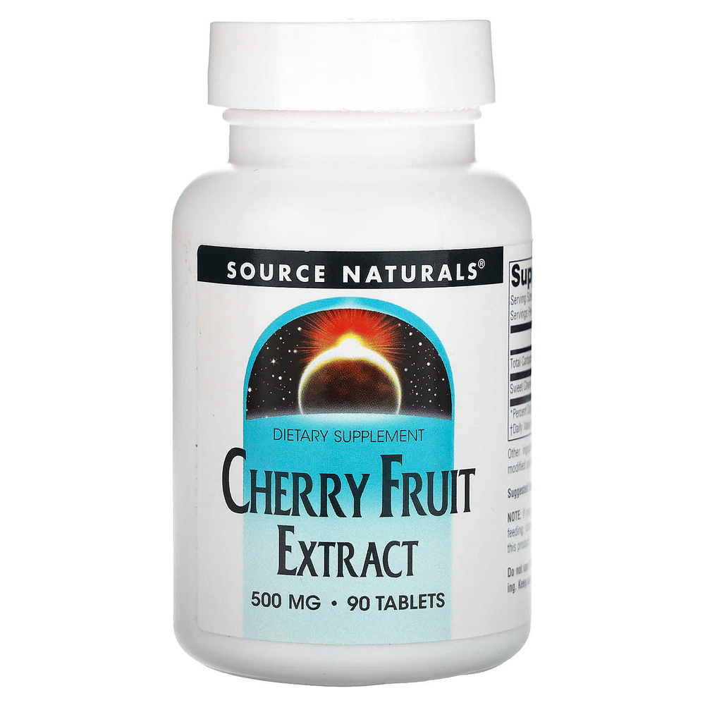 Source Naturals, экстракт плодов вишни, 500 мг, 90 таблеток