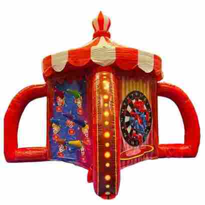 Надувной аттракцион «Цирковой дартс» на подкачке, диаметр 5 м, размер 5×5×5 м