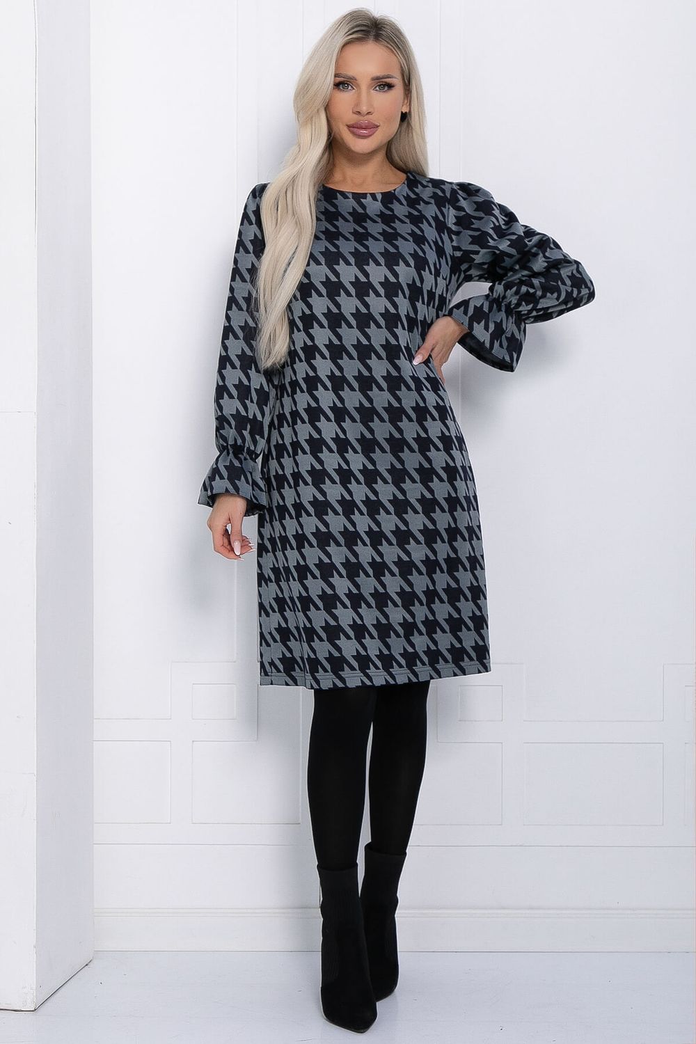 Платье Есения (серо-синее) П12272-30 LT Collection