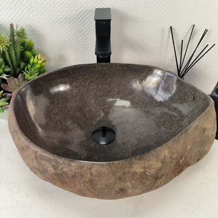 Раковина из речного камня RS-65068 50*39*16 0861
