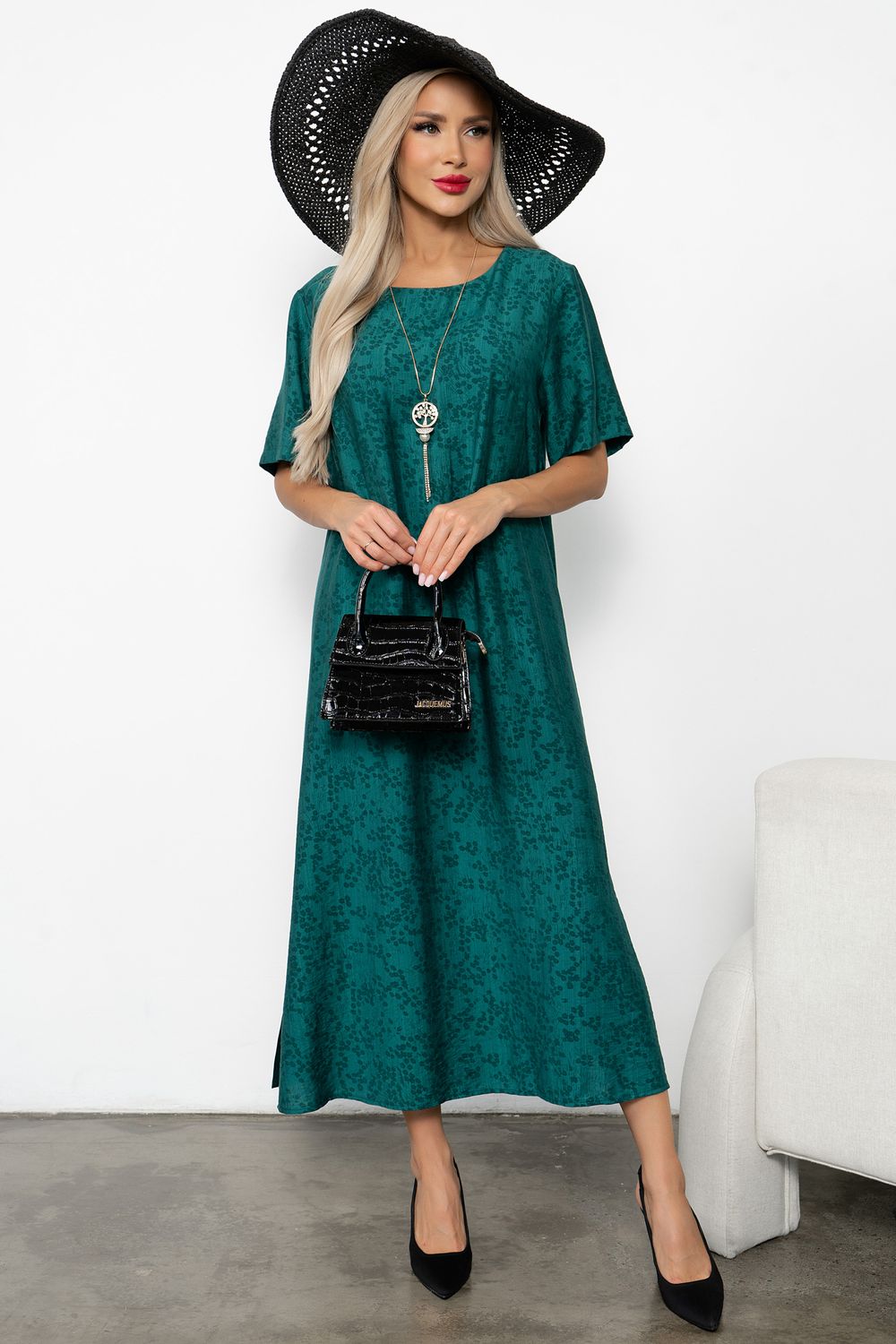 Платье Элиза (изумрудный) Р11-1219/2 Nikol