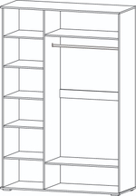 Марракеш Шкаф 3х ств. 1500 Анкор светлый / Цемент темный