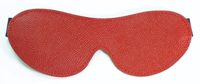 Красная кожаная маска на глаза (Цвет: красный)