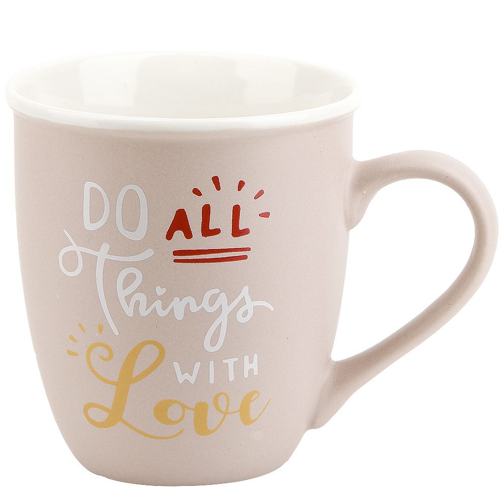 Кружка фарфоровая "You+me" v=360мл. (4вида) (min12) (транспортная упаковка)