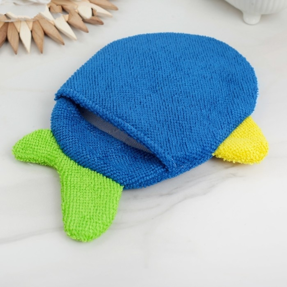 Мочалка варежка детская, "Рыбка", цвет МИКС 1887475