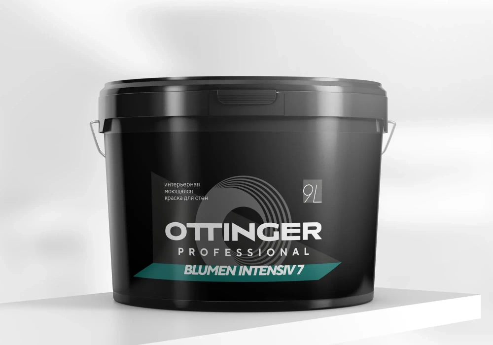Краска дисперсионная акриловая Ottinger Blumen Intensive 7 интер. белая 9л