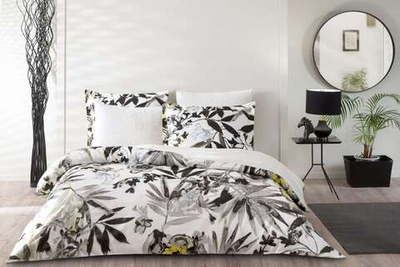 Комплект постельного белья ТАЧ Сатин Digital 1-спальный "GRENADA" V01-Серый
