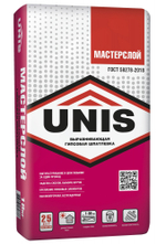 Шпатлёвка UNIS МАСТЕРСЛОЙ гипсовая толстослойная   18 кг