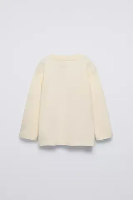 ZARA ФУТБОЛКА С ПРИНТОМ «МИКИ МАУС И ДОНАЛЬД ДАК» © DISNEY, ЭКРЮ