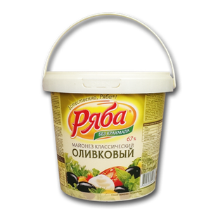 МАЙОНЕЗ ОЛИВКОВЫЙ 67% 800ГР РЯБА