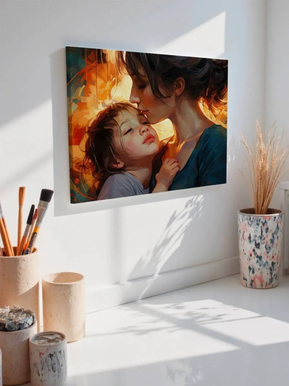 Картина на стену 40 X 50 Мать с ребёнком
