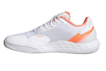 Теннисные кроссовки Adidas Defiant Speed 2 M Clay - cloud white/core black/lucid orange