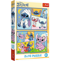 Puzzles - "2x70" - There's no boredom with Stitch / Disney Lilo&Stitch