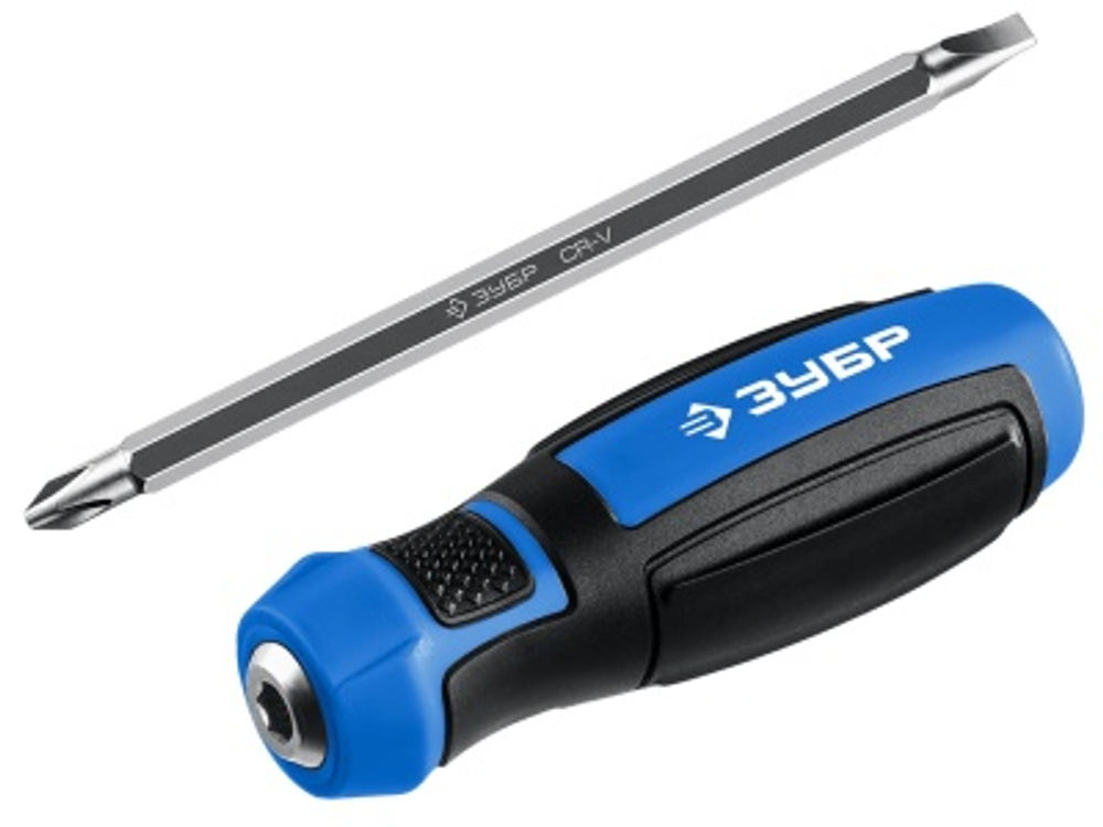 Отвертка переставная 205х34х34мм ЗУБР Профессионал П2 SL6/PH2