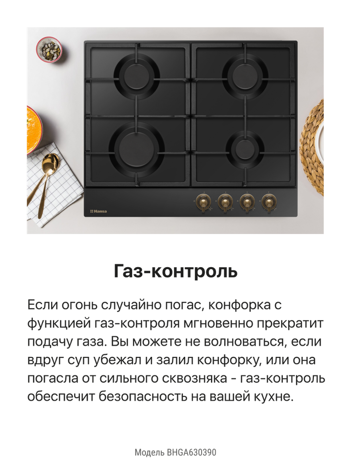 Газовая панель Hansa BHGA630390