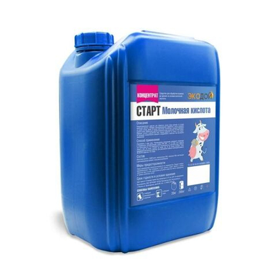 Средство для обработки вымени до доения Экодой СТАРТ Молочная кислота, 20 кг (Концентрат 1:4)