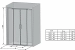 Душевая дверь Ravak Matrix MSD4-200 белый