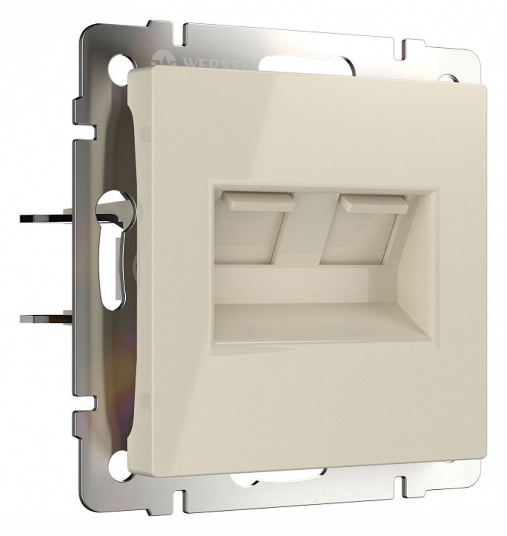 Розетка Ethernet RJ-45 без рамки Werkel слоновая кость W1181103