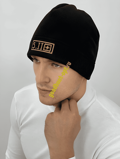 Тактическая военная шапка 5.11 флисовая Черный