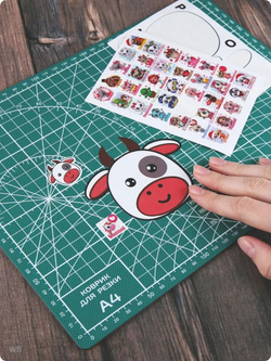 Аппликации для детей: развивающие наклейки с животными для малышей (А6, 9 листов)ющие наклейки для малышей А6