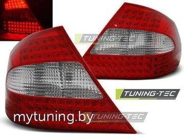 Задние фонари Mercedes CLK W209 red white led