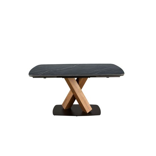 Раздвижной обеденный стол 1149 из керамики с мраморной отделкой и ореха Испания