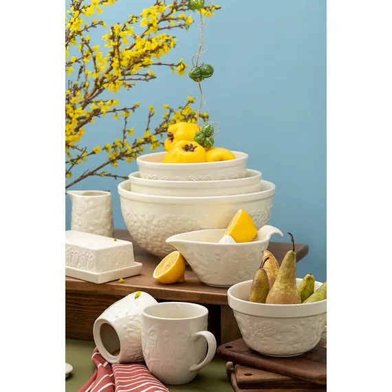 Чаша birds of paradise, 850 мл, кремовая