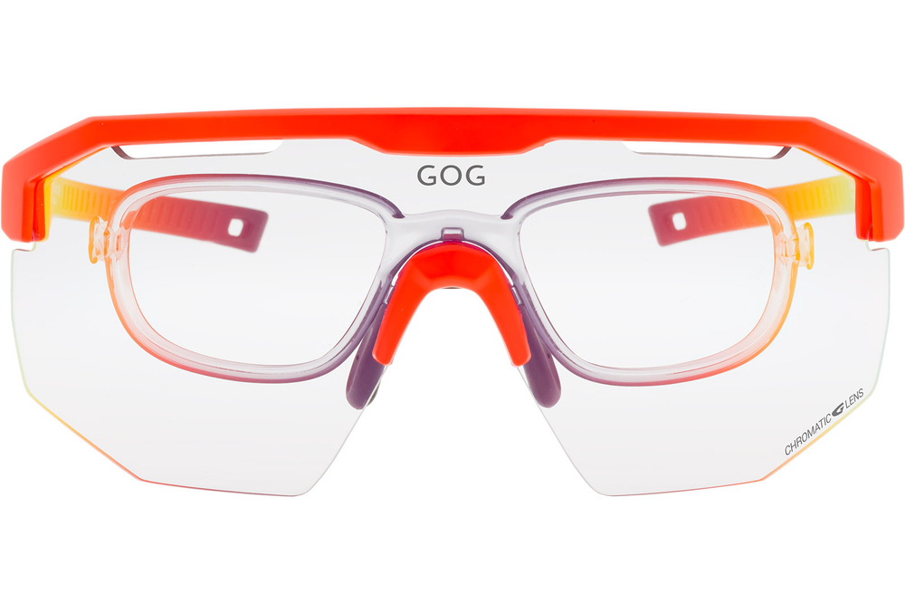 Спортивные очки GOG Argo С / Matt Neon Orange-Black / Photochromic Red Lens