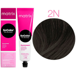 Matrix Краска для волос  SoColor Pre-Bonded 2N черный 90мл