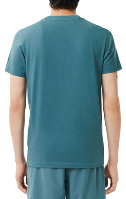 Мужская теннисная футболка Lacoste Tennis X Novak Djokovic T-Shirt & Cap Set - hydro blue