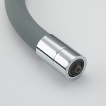 Смеситель для кухни 35к G4398-30 GAPPO гибкий излив, с вых. для пит. фильтра, п/шпильку СЕРЫЙ-хром