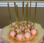 Палочки для кейк-попсов золотые 15 см, 50 шт