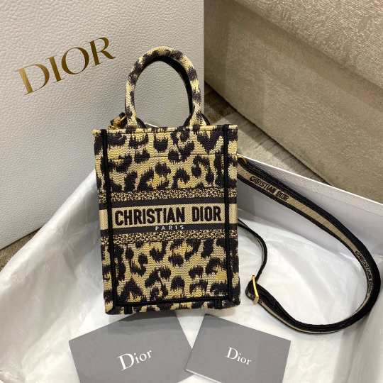 Christian Dior Mini Book Tote Phone Bag