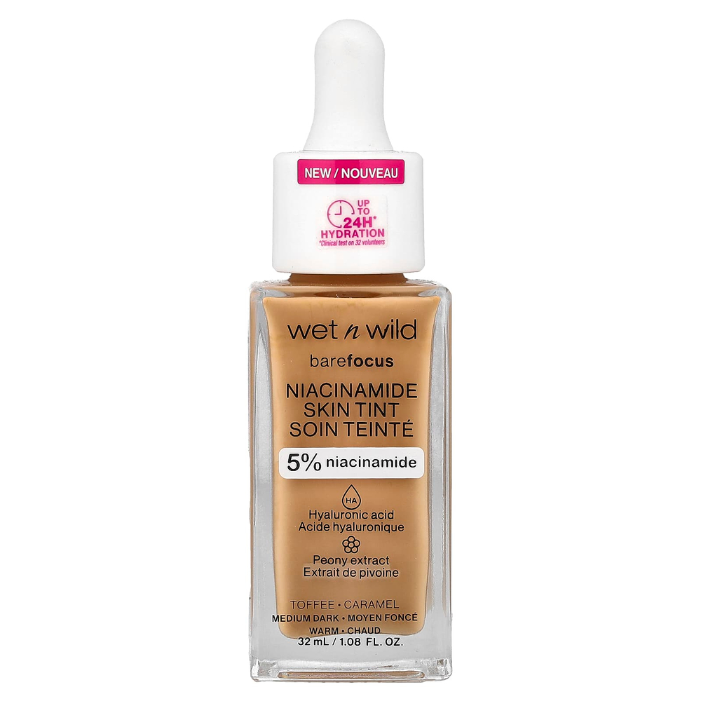 wet n wild, Barefocus, никотинамид, краситель для кожи, ирис, 32 мл (1,08 жидк. унции)