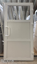 Дверь пластиковая входная Б/У 2030(в) x 1040(ш)