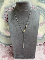 Колье Абстракция, биколор (регулируемое)