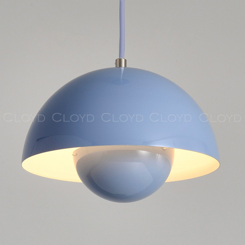 Подвесной светильник Cloyd ERMA-B P1 / Ø23 см - голубой (арт.11396)