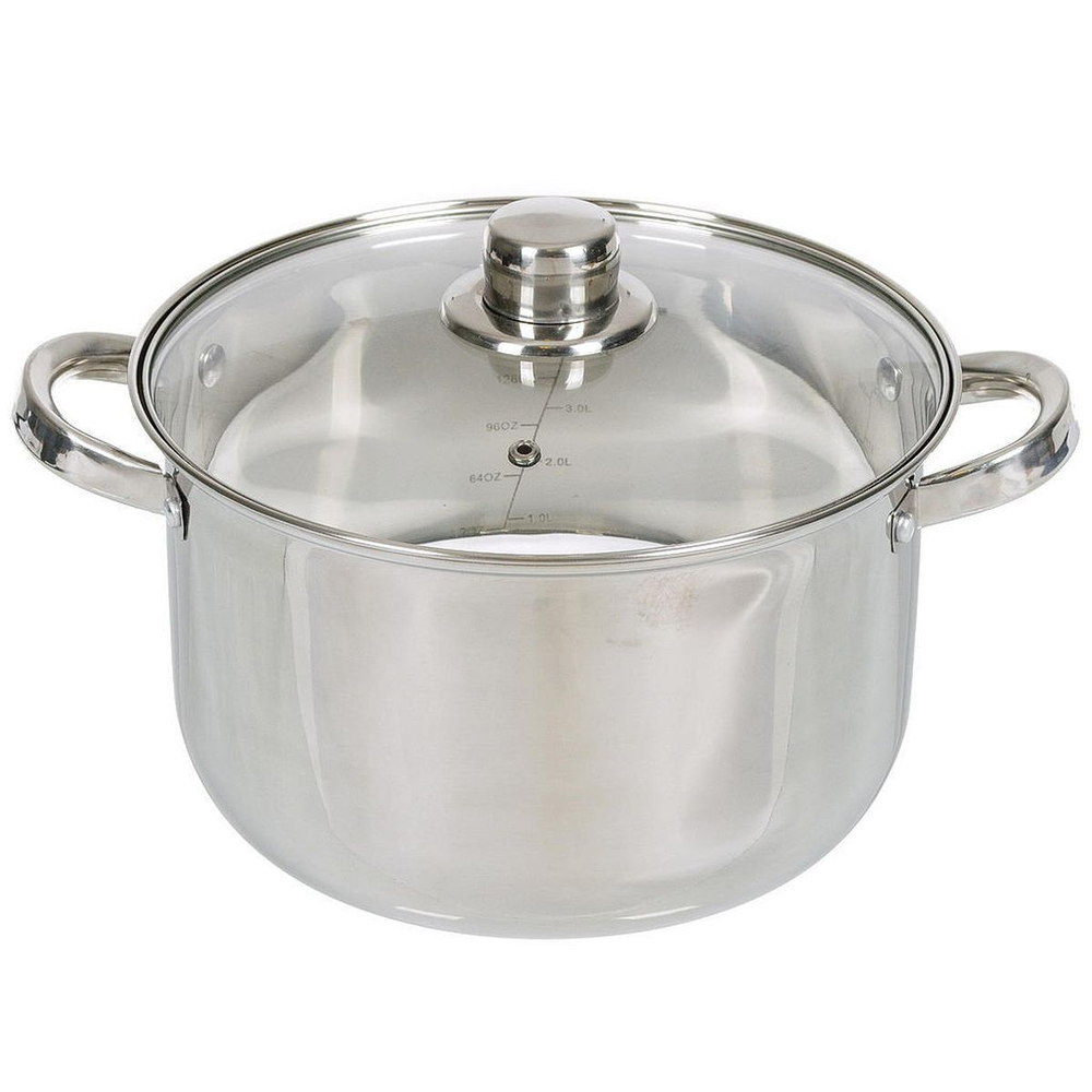 Кастрюля нерж, 6.5 л, с крыш, DNN3, SD-A17-24