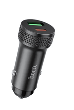 Автомобильное зарядное устройство HOCO Z49B PD20W+QC3.0 3A Type-C+USB Black