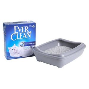 Наполнитель для кошачьего туалета EVER CLEAN Multi Crystals с добавлением кристаллов (сиреневая полоса)