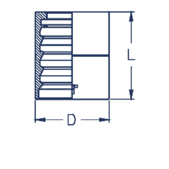 Муфта DN 50 1SN с зачисткой