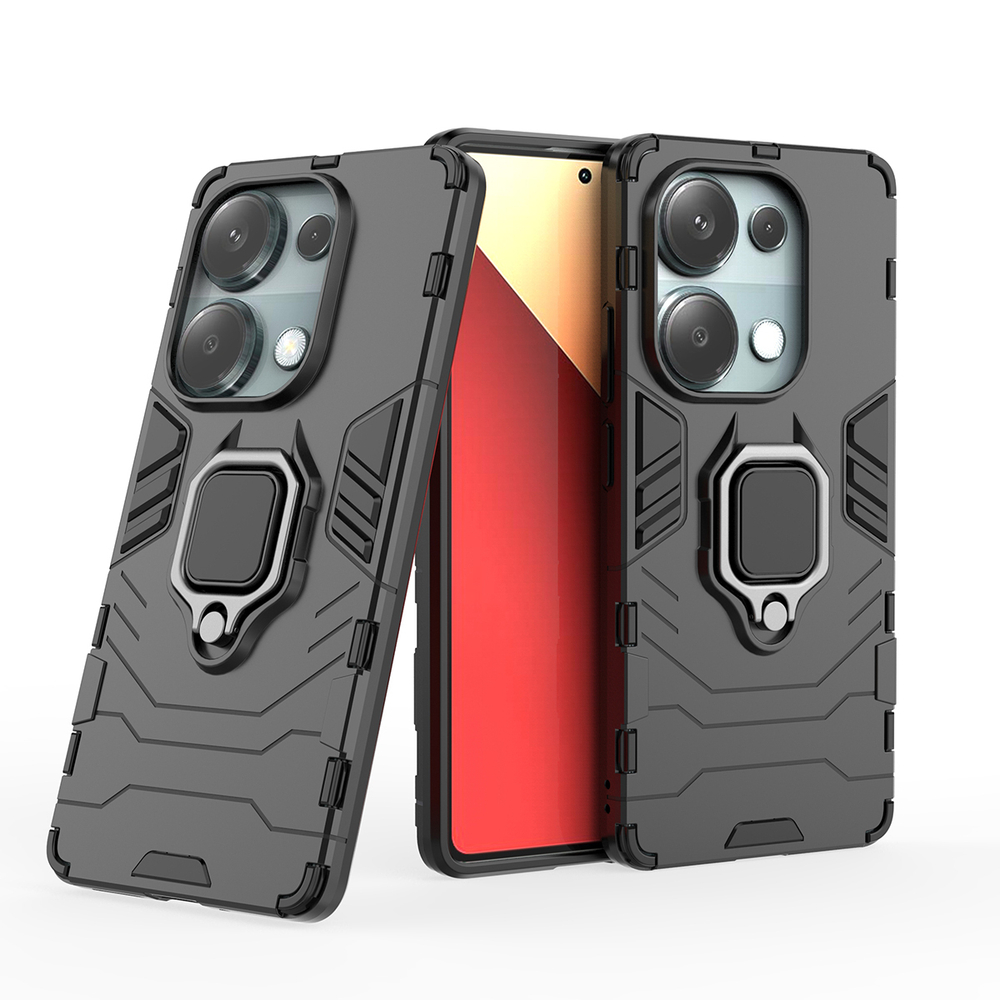 Противоударный чехол с кольцом Panther Case для Xiaomi Redmi Note 13 Pro 4G