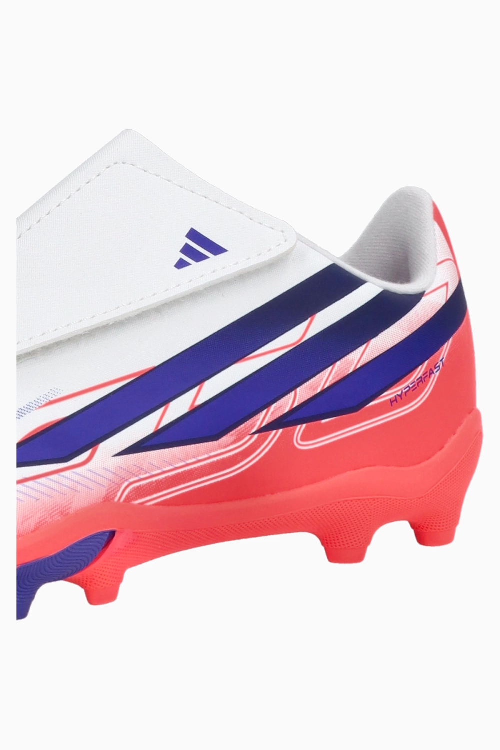Бутсы adidas F50 Club Hyperfast Velcro FG/MG Junior - белый