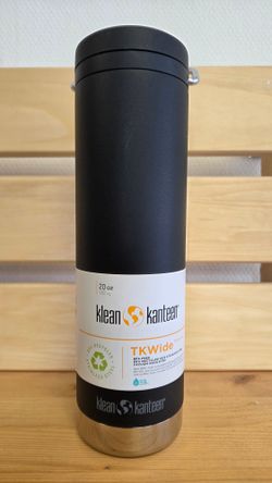 Термокружка Klean Kanteen TKWide Twist Cap 20oz (592 мл) Black (потертости, витринный образец)