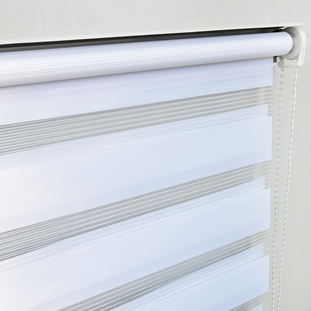 Штора рулонная "День/ночь" 140*160см белая, 70г/м2, NNSR024