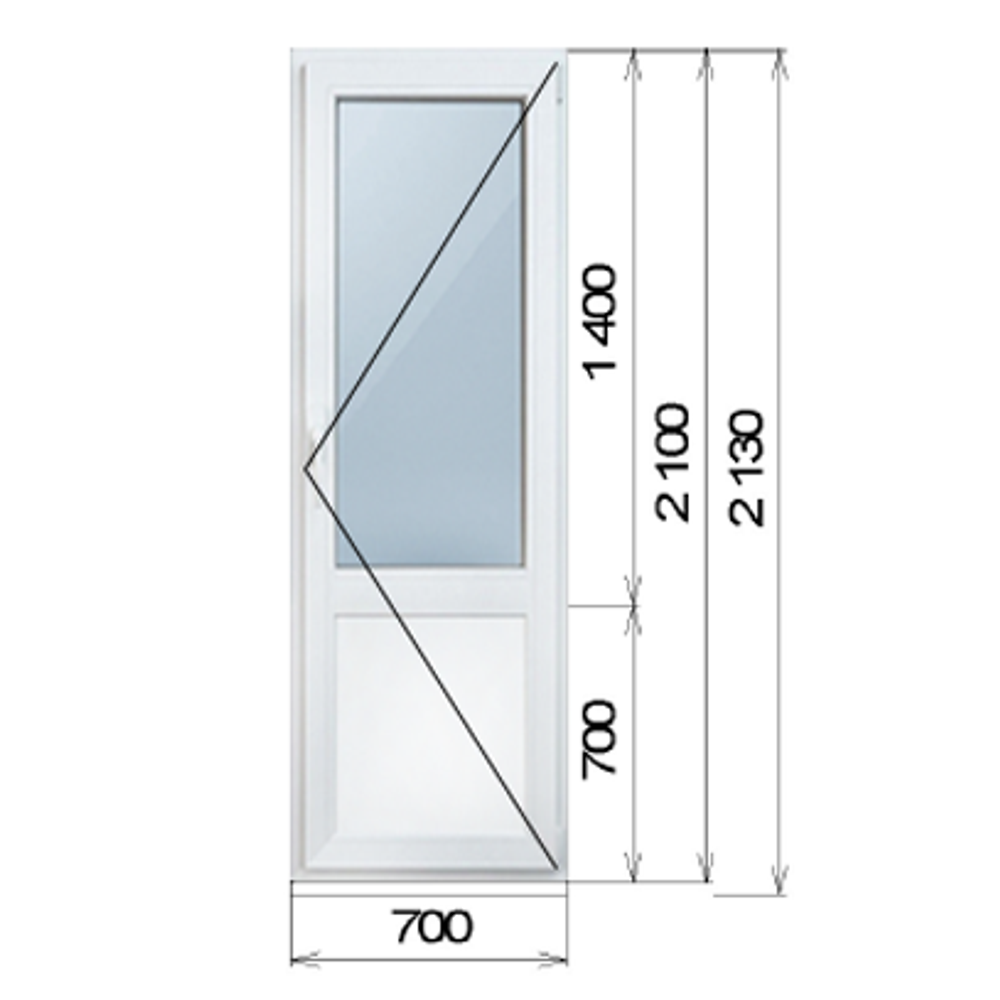 дверь пвх балконная схема