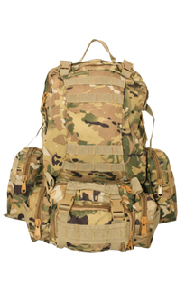 Рюкзак тактический 55 л с подсумками Мультикам